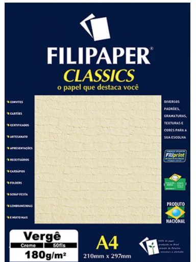 PAPEL A4 180GR VERGE (CREME) 5