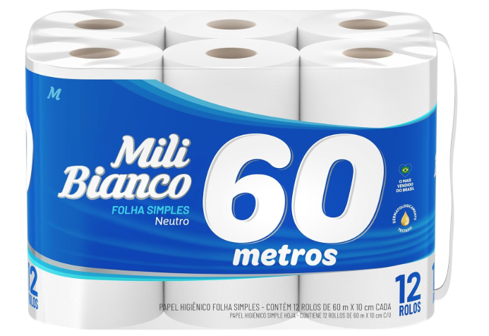 PAPEL HIGIENICO 12X60MTS MILI