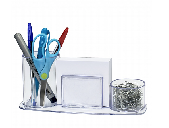 PORTA LAPIS/CLIPS CRISTAL SUPE