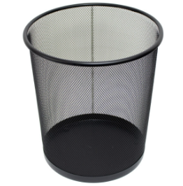 CESTO ESCRITORIO ARAMADO PRETO