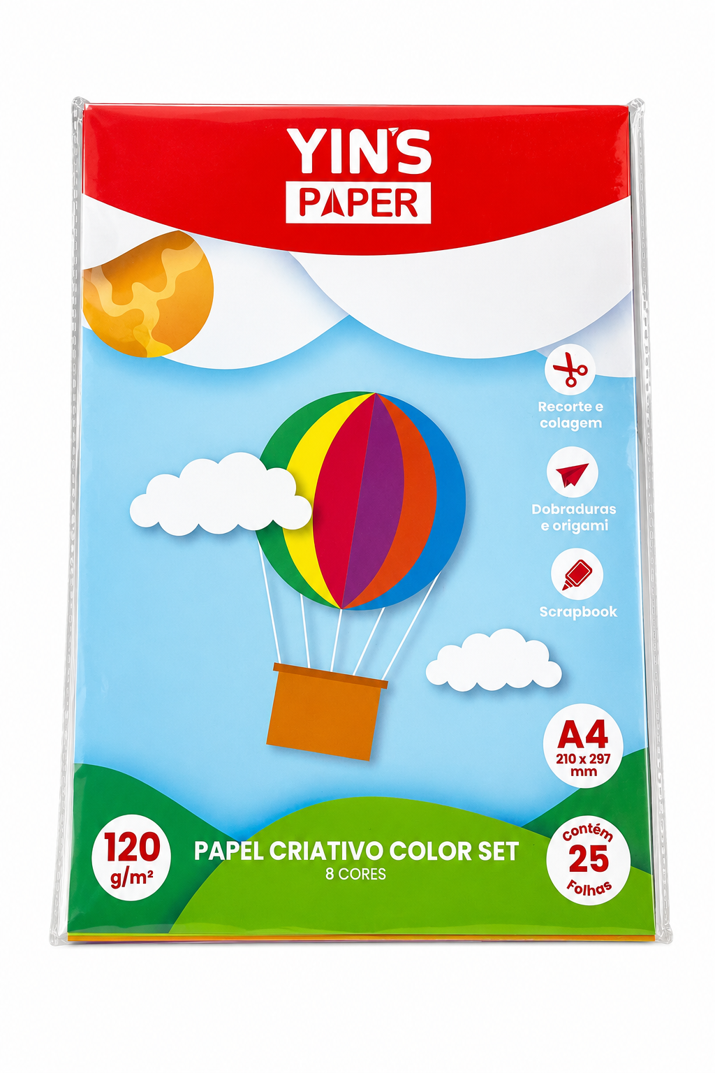 PAPEL A4 120GR SORTIDO PCT C/2
