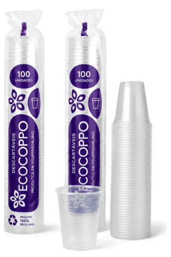 COPO PLAST. 180ML PP ECOCOPPO