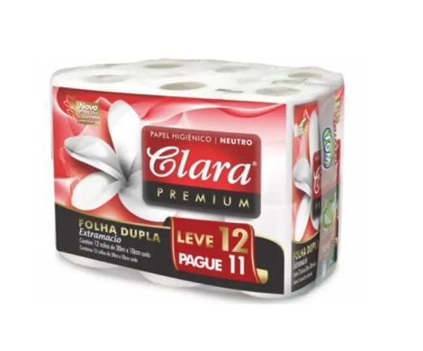 PAPEL HIGIENICO 12X30MTS CLARA