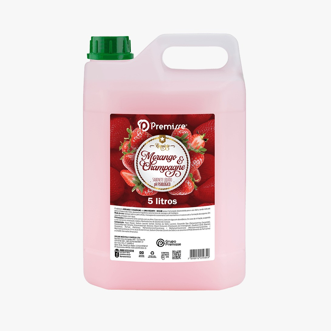 SAB. 5LTS MORANGO E CHAMPAGNE